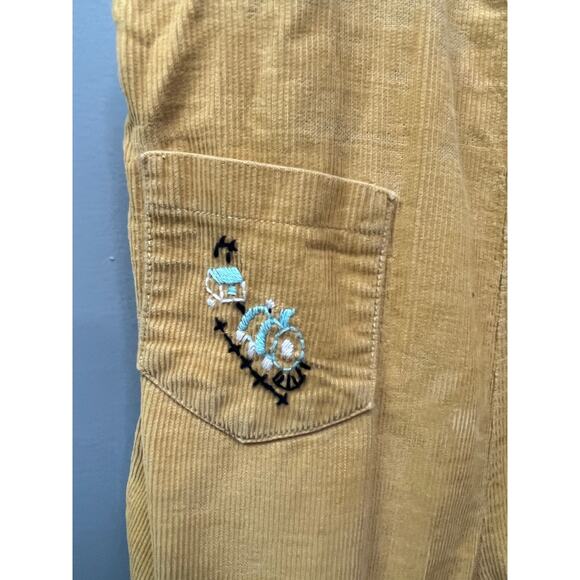 Vintage HEALTHTEX tan corduroy overalls heart patches 6‎ months - Picture 2 of 10